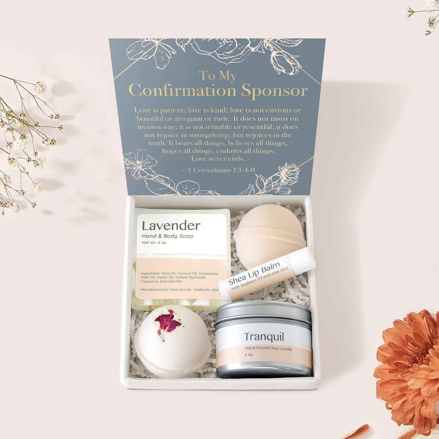 Confirmation Sponsor Spa Gift Box