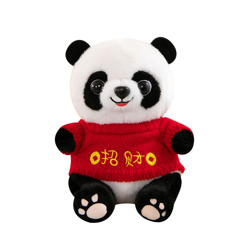 Cute Panda Plush Toy Wearing Clothes - Cindi Book