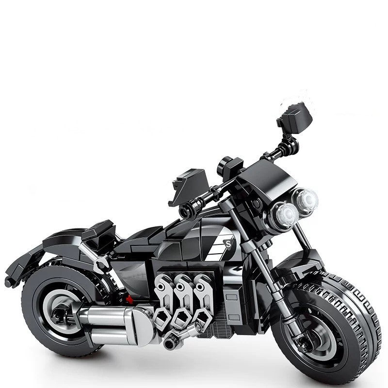 Cross-country Motorcycle Building Block Puzzle Toy - Cindi Book