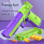 Radish Gun Toy Children's Desert Pistol Model Continuous Hair Throwing Shell Boy Toy - Cindi Book