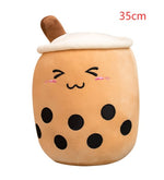 Cute Fruit Drink Plush Stuffed Soft Strawberry Milk Tea Plush Boba Tea Cup Toy Bubble Tea Pillow Cushion Kids Gift - Cindi Book