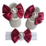 Photography Props And Headband Baby Toddler Shoes Soft Sole Suit - Cindi Book