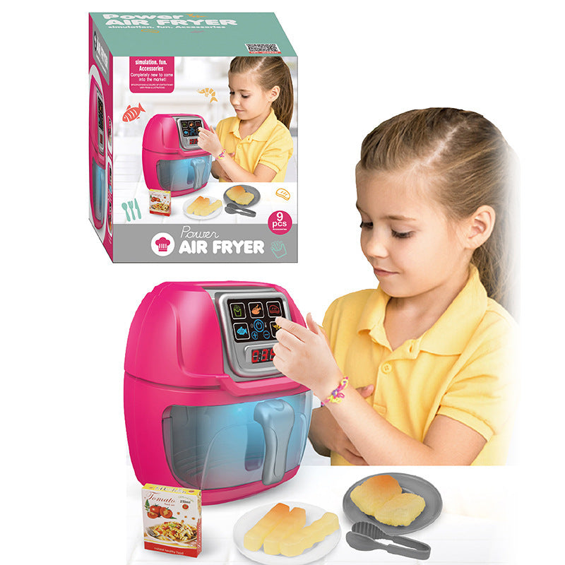 New Children Play House Kitchen Simulation Toy Air Fryer - Cindi Book
