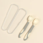 Baby Training Fork Spoon Twist Spoon Children's Tableware Set - Cindi Book