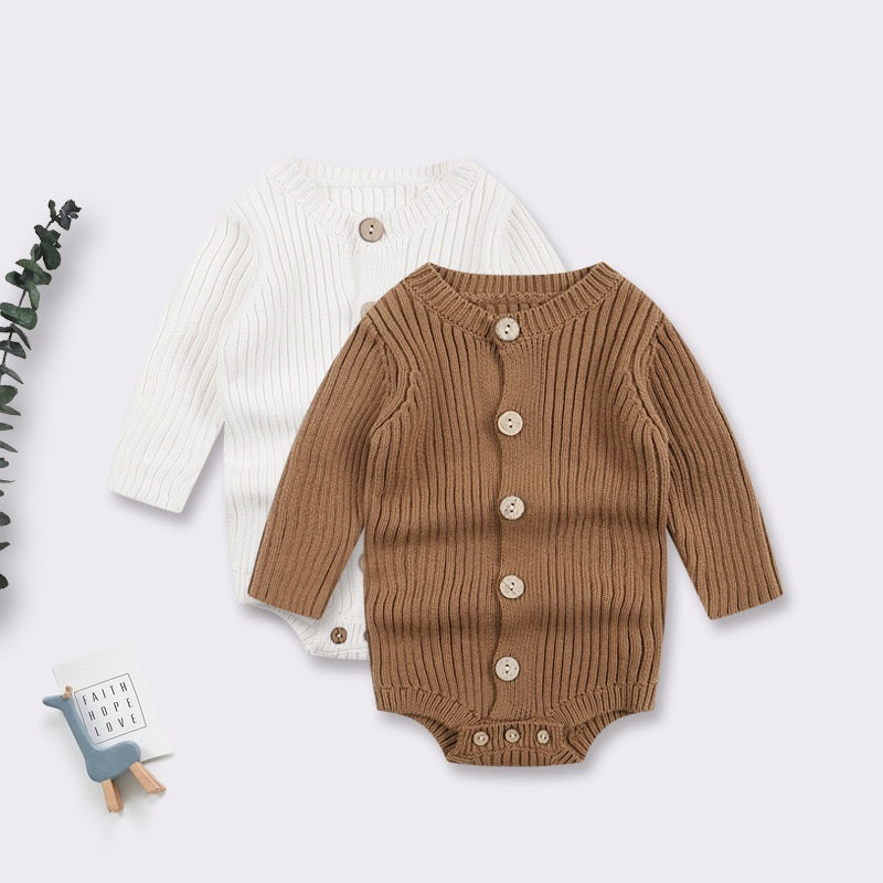 Knitted Sweater Baby Bodysuit One-piece Baby Wear - Cindi Book