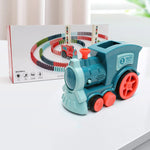 Domino Train Toys Baby Toys Car Puzzle Automatic Release Licensing Electric Building Blocks Train Toy - Cindi Book