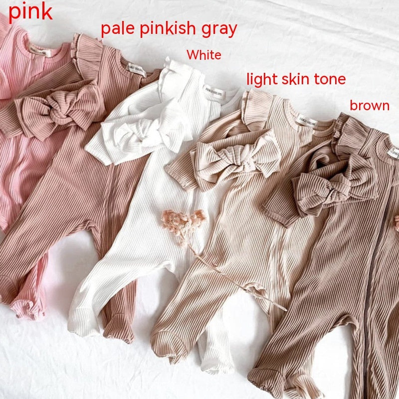 Long-sleeved Knitted Stretch Cotton Suit For Girls - Cindi Book