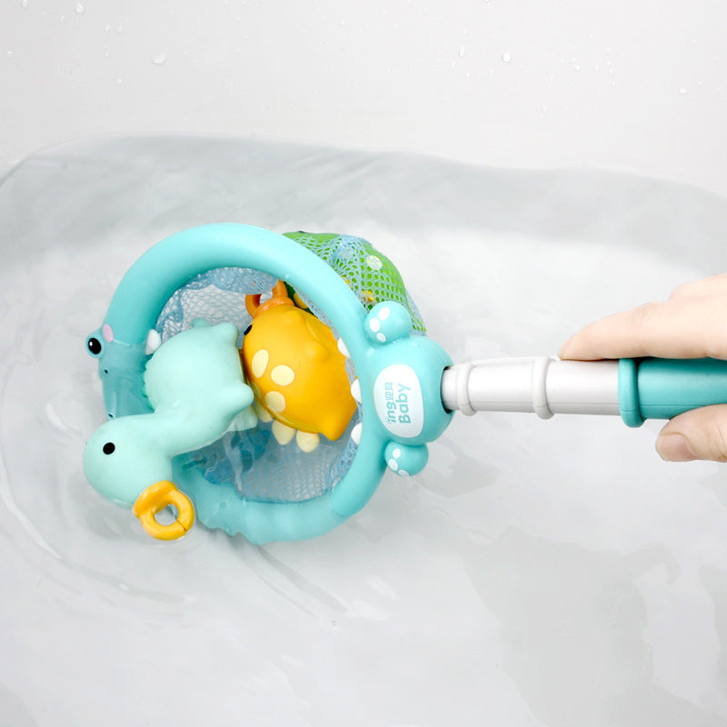 Bath Toy Dinosaur Fishing Fishing Toy Can Spray Water Pinch Called Fishing Net - Cindi Book