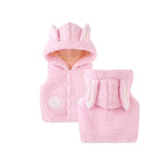 Children's Waistcoat Thickened Baby Girl Vest Waistcoat And Hooded Jacket To Keep Warm - Cindi Book