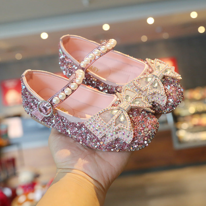Girls' Fashion Princess Bowknot Shoes - Cindi Book