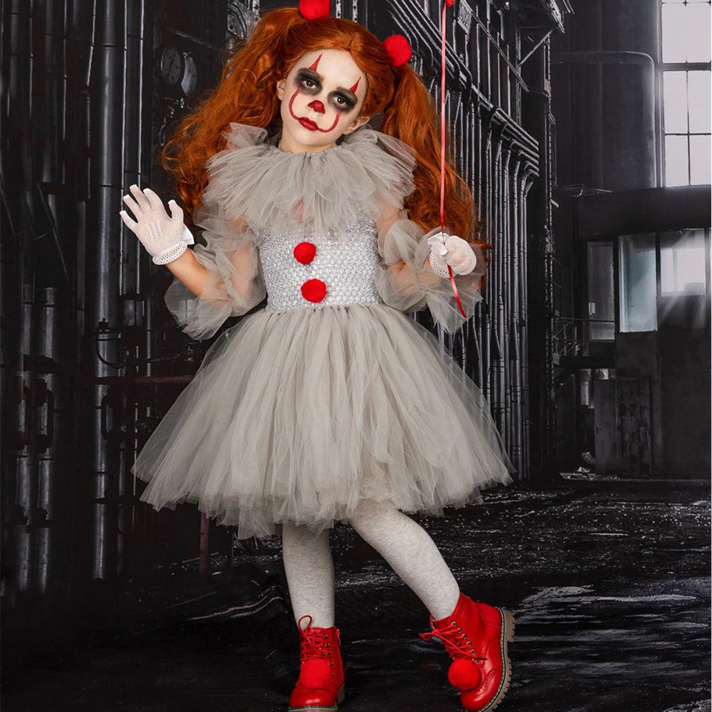 Mesh Princess Dress Set Children's Halloween Costume - Cindi Book