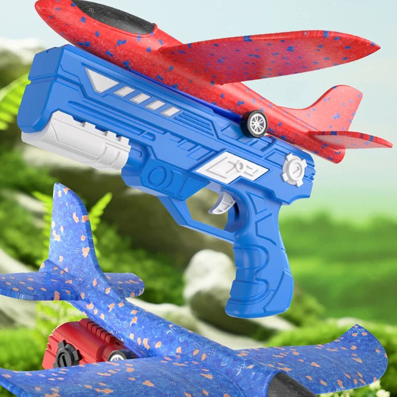 Children's Foam Ejection Aircraft Toys Parent-Kids Interaction Outdoor Foam Aircraft Park
