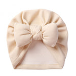 New Style Cashmere Baby Pullover Hat Cotton Filled Bow - Cindi Book