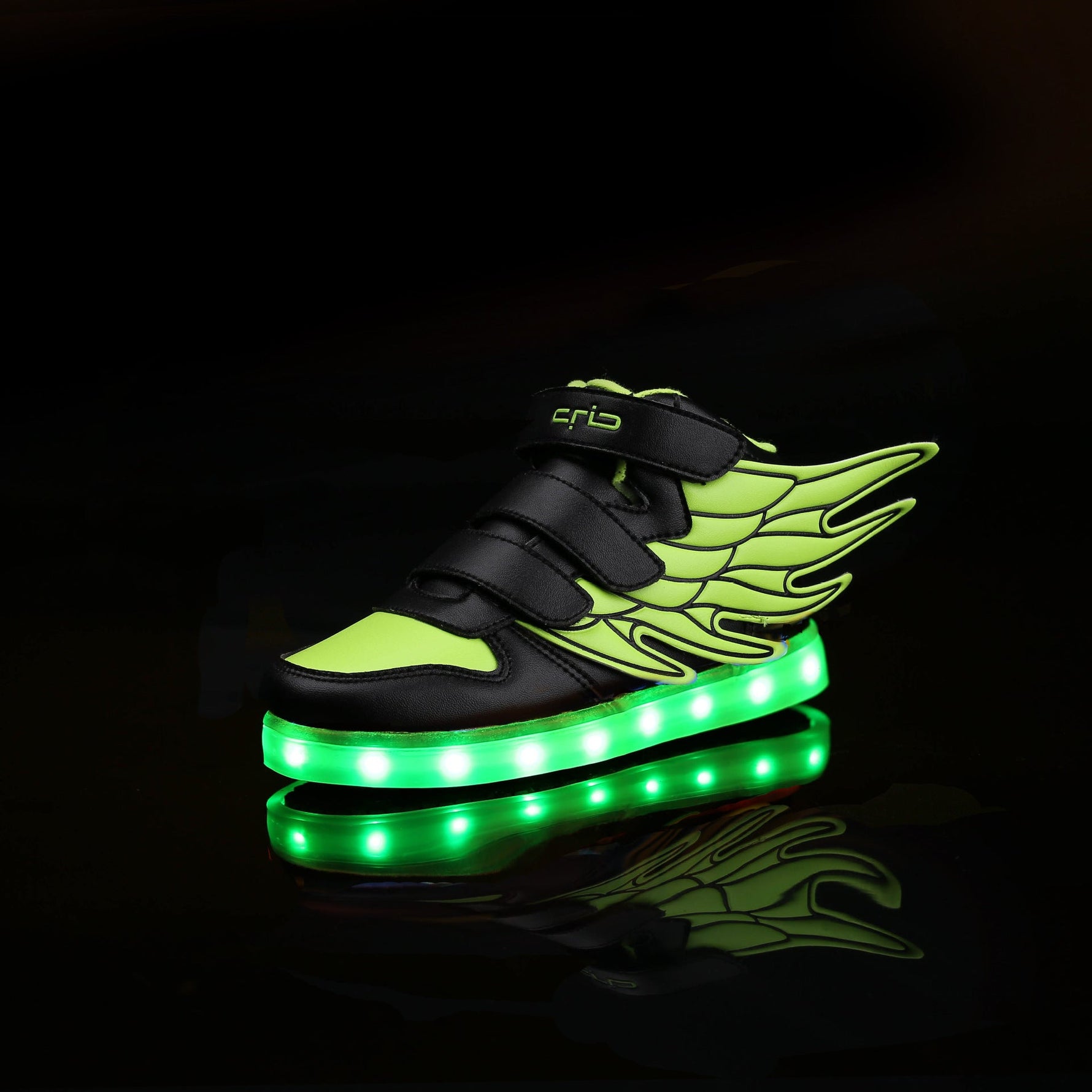 Children's shoes led light shoes children's wings light shoes usb charging colorful luminous shoes casual light shoes - Cindi Book