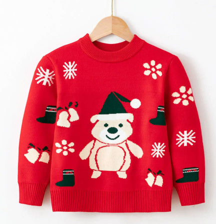 Baby Boys and Girls Elastic Pullover Sweater