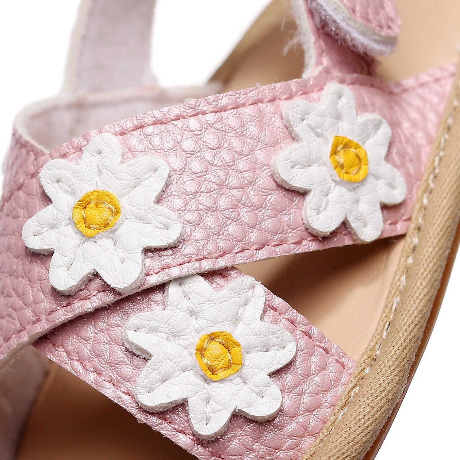 Girls' Sandals With Cross Strap Floral - Cindi Book