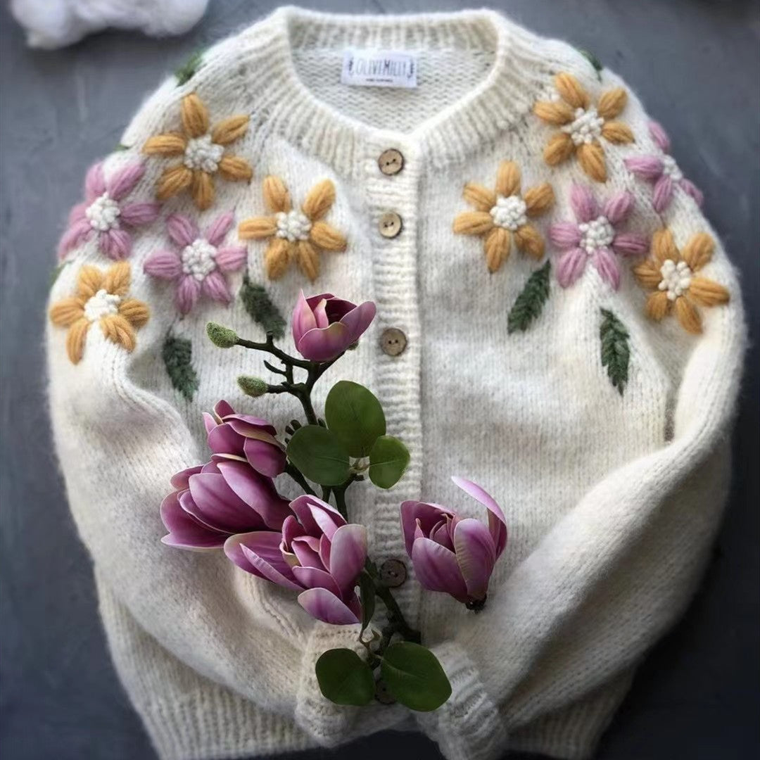 Thin Sweater Cardigan Girls' Top Knitted - Cindi Book