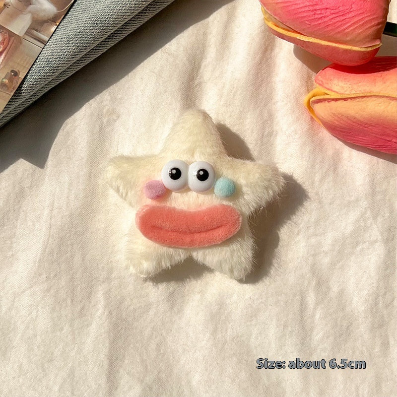 Girly Heart Plush Duckbill Clip - Cindi Book