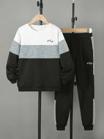 Design Sense Multicolor Hoodie Pants Two-piece Set - Cindi Book