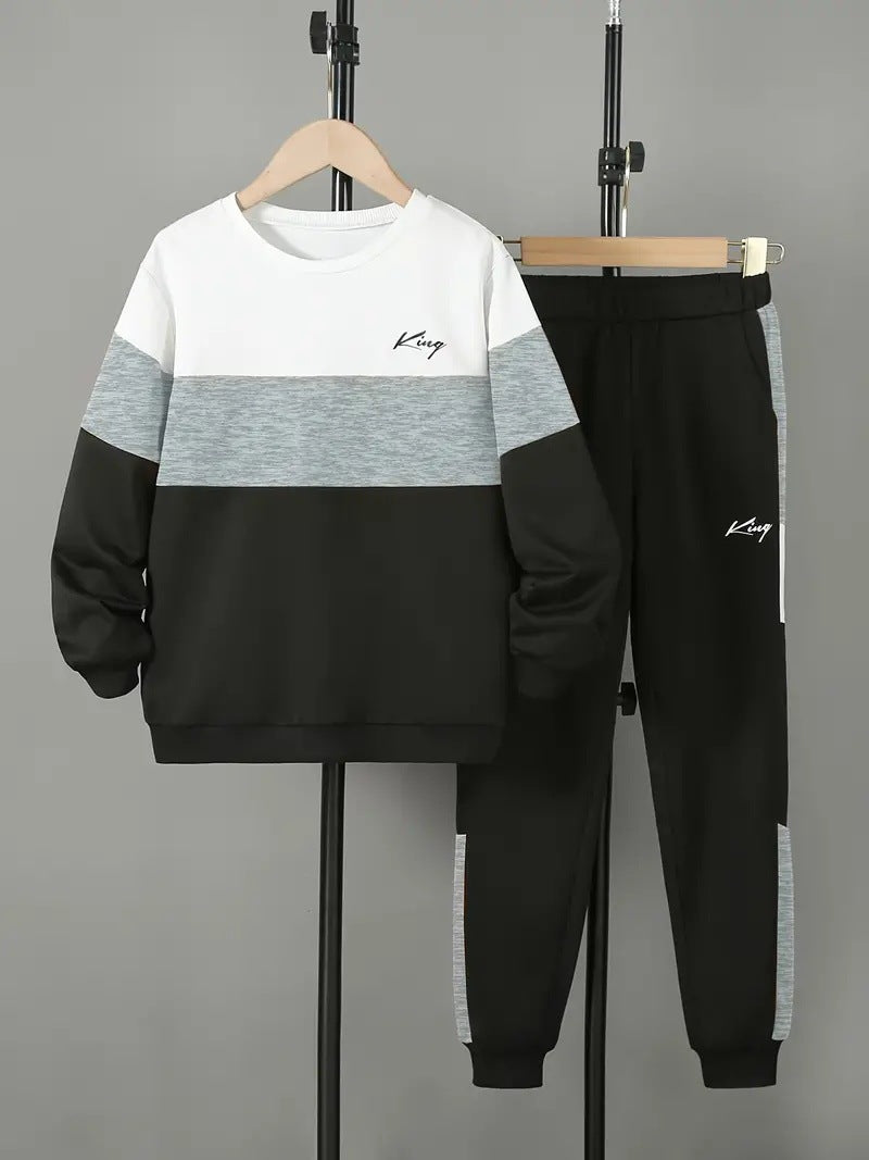 Design Sense Multicolor Hoodie Pants Two-piece Set - Cindi Book