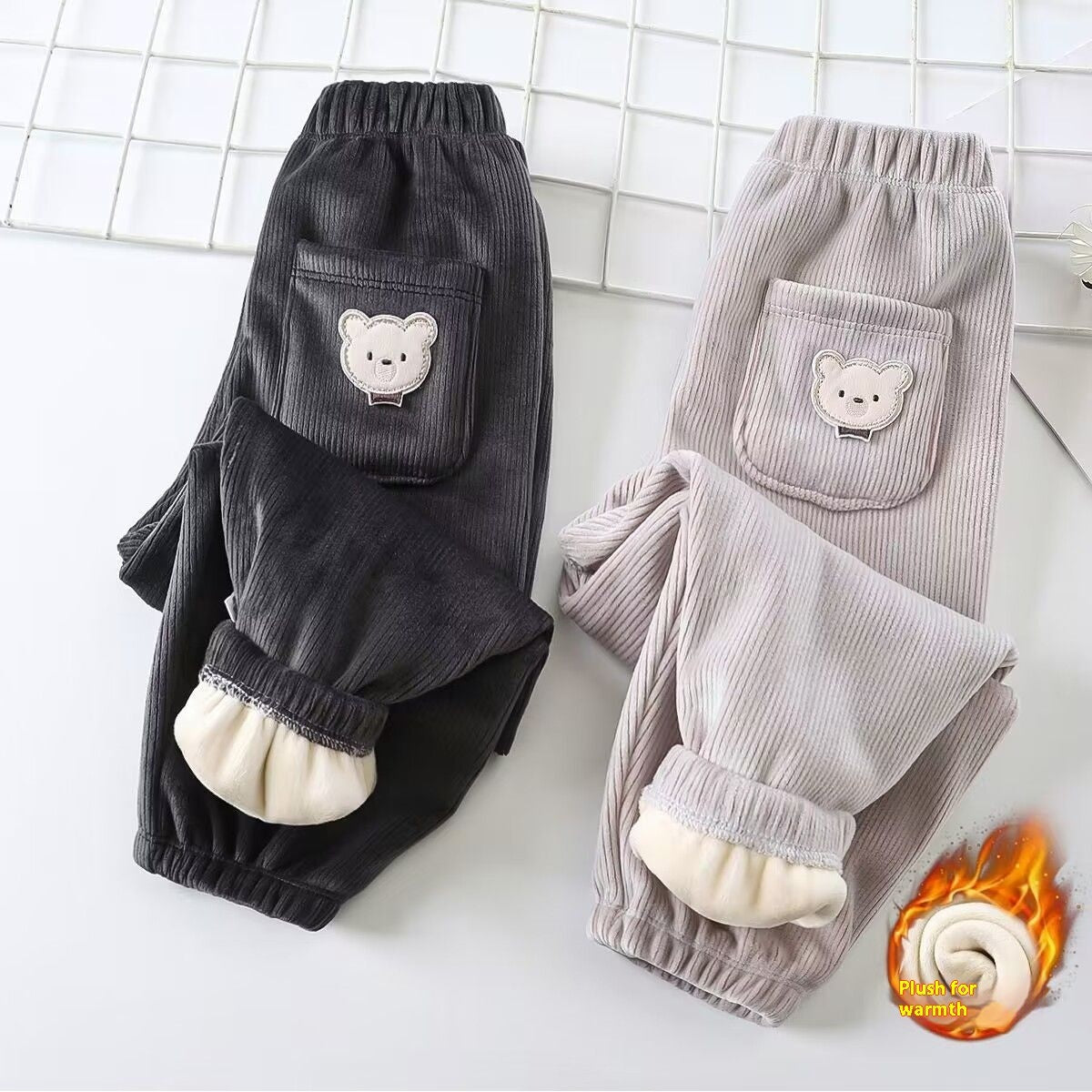 Fashion Corduroy Casual Pants Boys and Girls