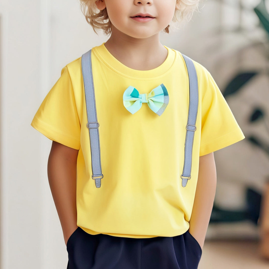 Cute Cotton Embroidered Short-Sleeve T-Shirt For Kids - Cindi Book