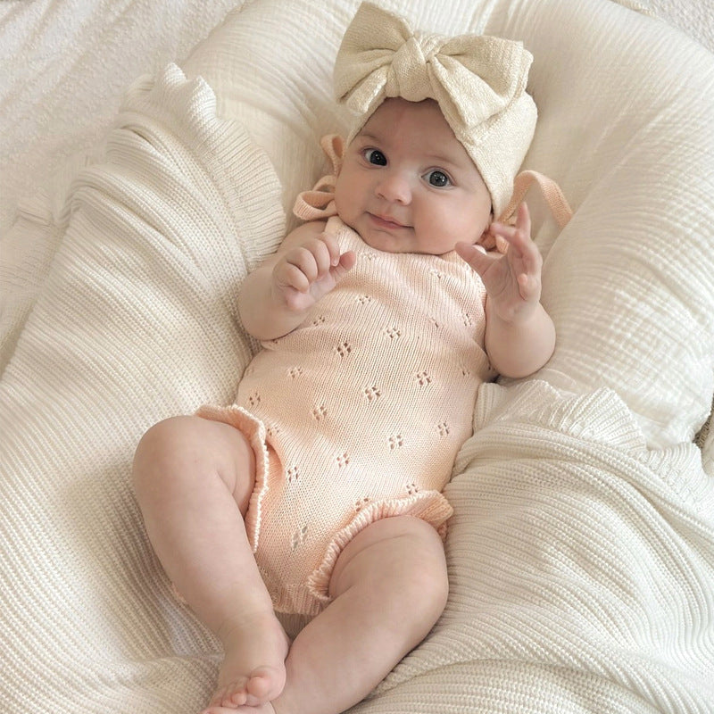 Baby Knitted Vest Wool Jumpsuit Spring And Autumn - Cindi Book
