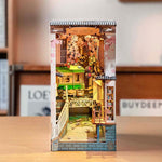 Robotime Rolife DIY Book Nook Wooden Miniature Doll House Light For Bookshelf Insert Furniture - Cindi Book