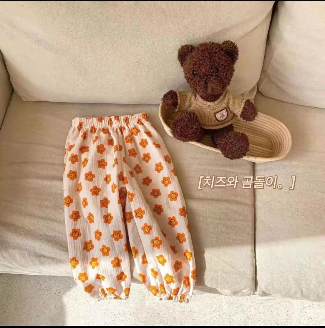 Korean-style Double-layer Ankle-tied Ultra-thin Cropped Pants - Cindi Book