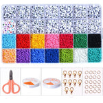 28 Grids 3mm Glass Rice Beads DIY Beaded Bracelet Material - Cindi Book