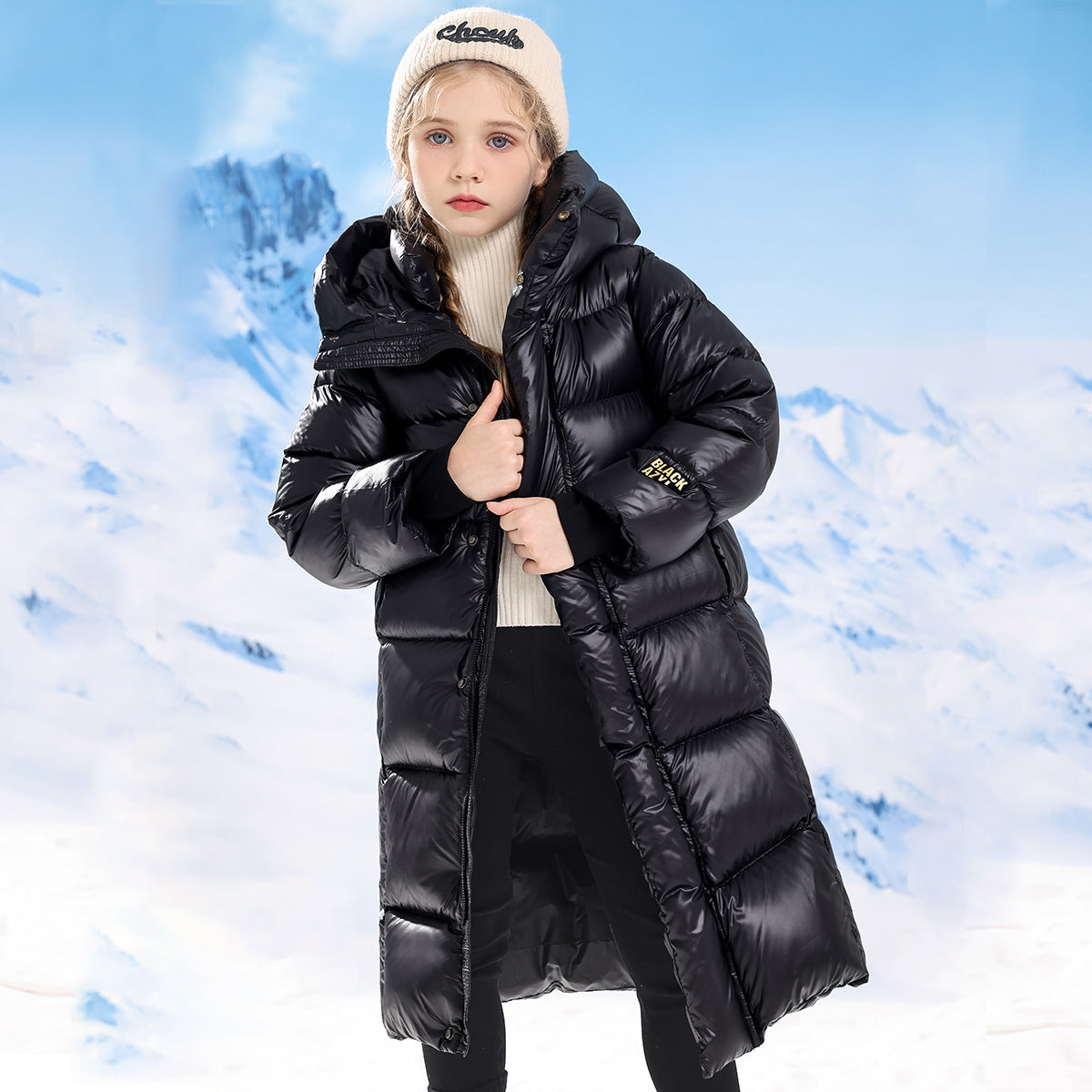 Girls' Casual Versatile Winter Thick Cotton Coat - Cindi Book