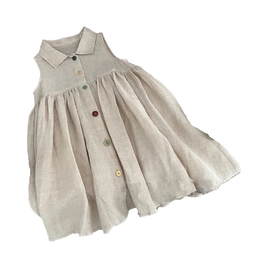 Girls Fashion Sleeveless Breathable Dress - Cindi Book