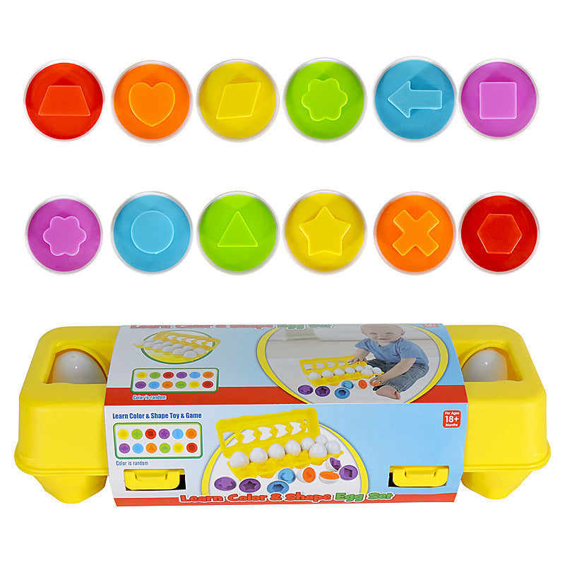 Baby Learning Educational Toy Smart Egg Toy Games Shape Matching Sorters Toys Montessori Eggs Toys For Kids Children - Cindi Book