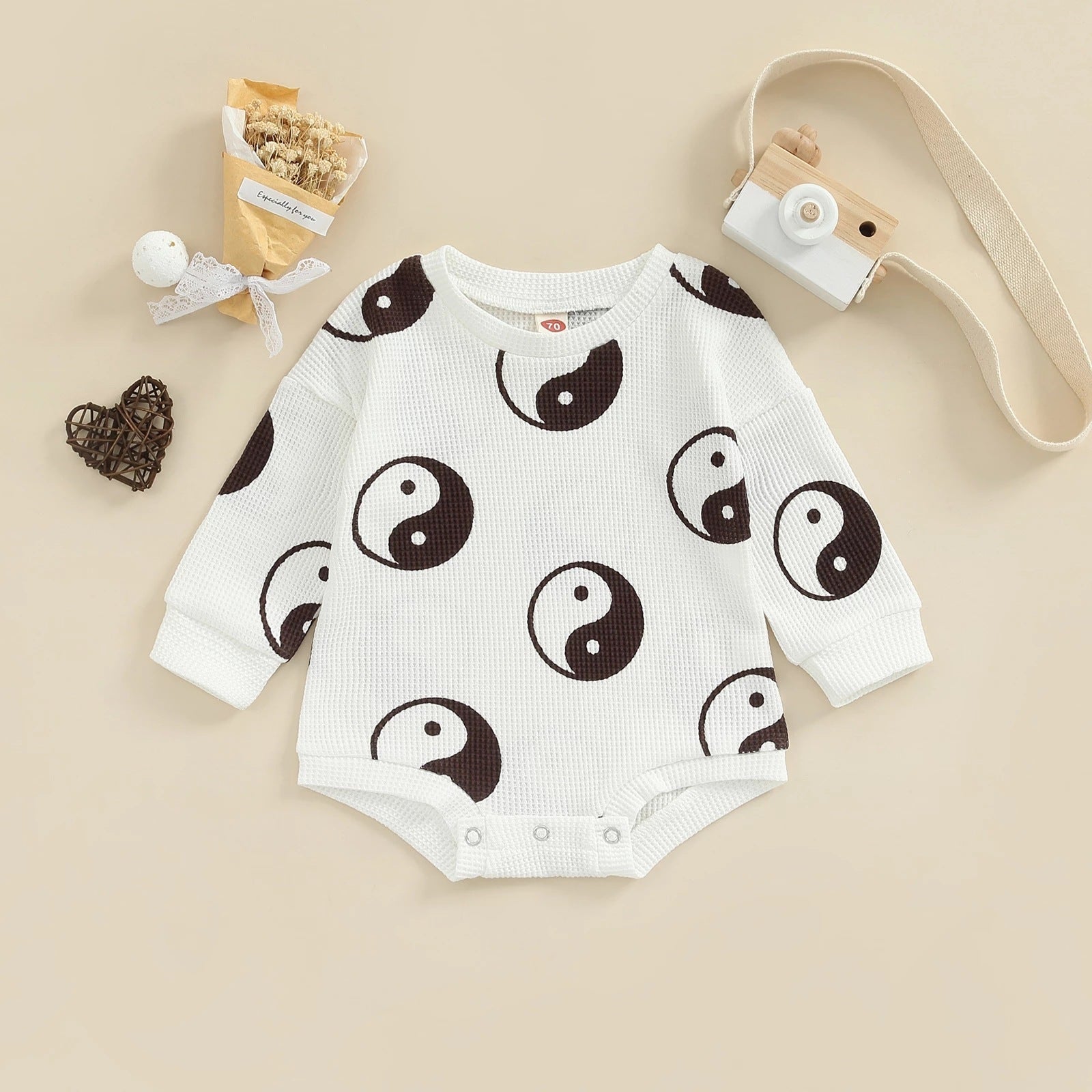 Baby One-piece Suit Knitted Long Sleeve - Cindi Book