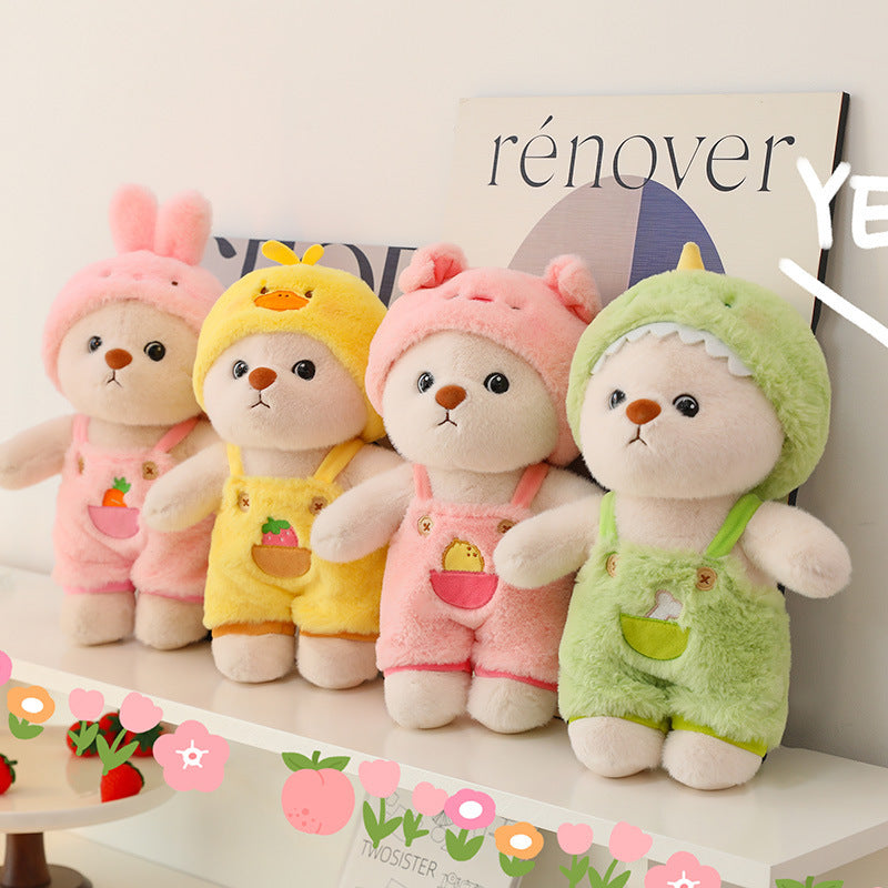Dress-Up Bear Series Children's Birthday Gift Cute Plush - Cindi Book