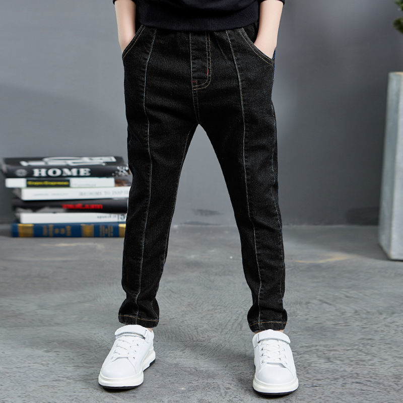 Boys Jeans Autumn And Winter New One-piece Velvet - Cindi Book