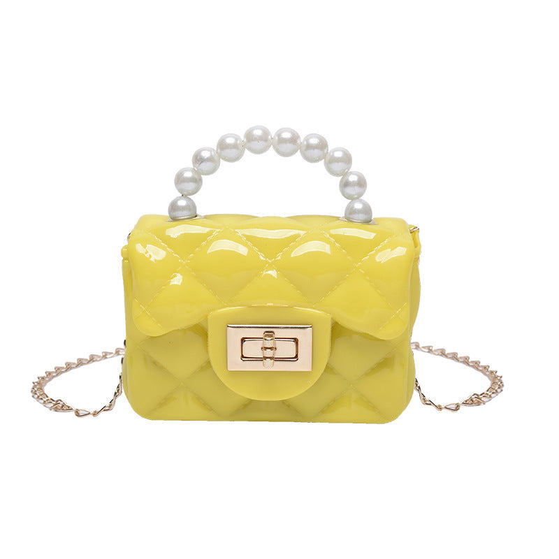 Pearl Hand One-shoulder Crossbody Chain Children's Bags - Cindi Book