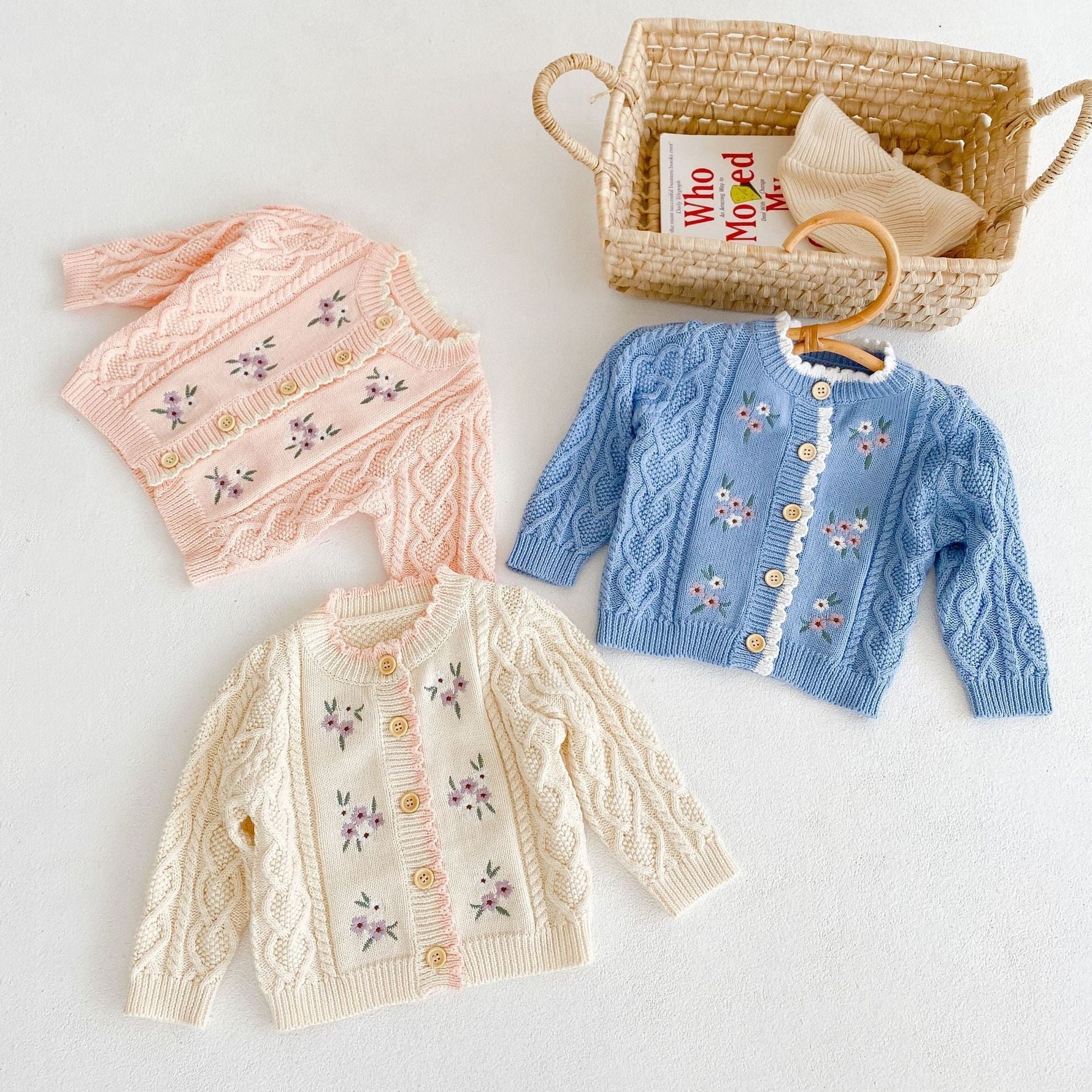 Baby Girl Baby Flower Embroidered Coat - Cindi Book