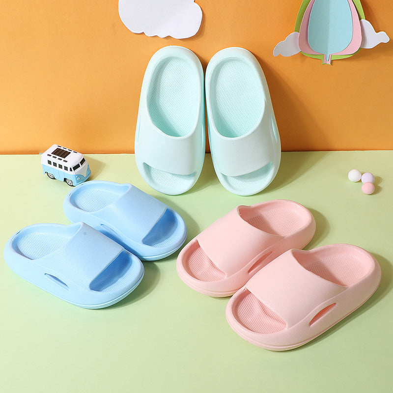 Summer Cute Thick-soled Soft-soled Home Indoor Outdoor Solid Color Sandals And Slippers - Cindi Book
