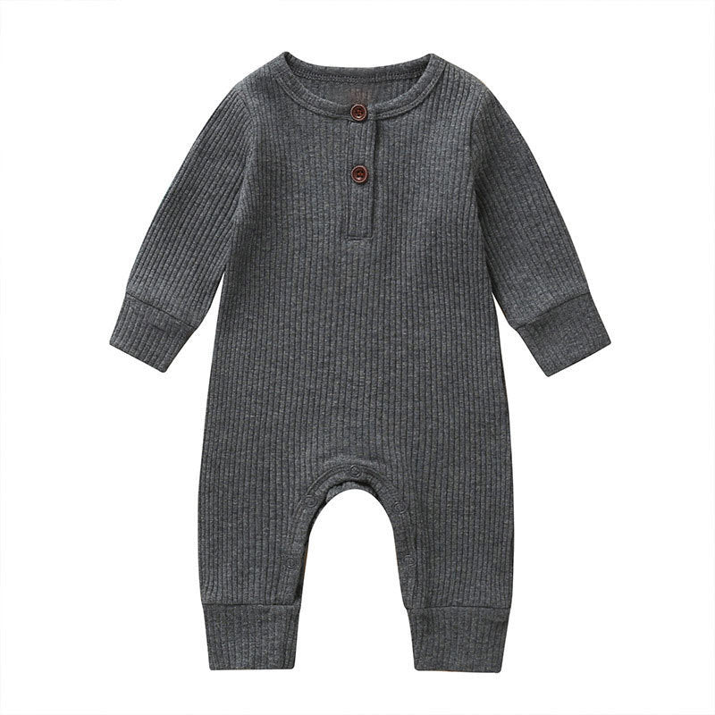 New Baby Jumpsuit Sunken Stripe Trousers Romper Western Style - Cindi Book
