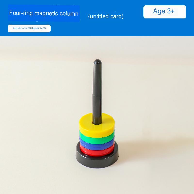 Children's Puzzle Colored Matching Magnetic Ring Toys - Cindi Book