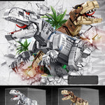 Boy Dinosaur Building Blocks Mechanical Tyrannosaurus Rex Puzzle Assembly Toy - Cindi Book