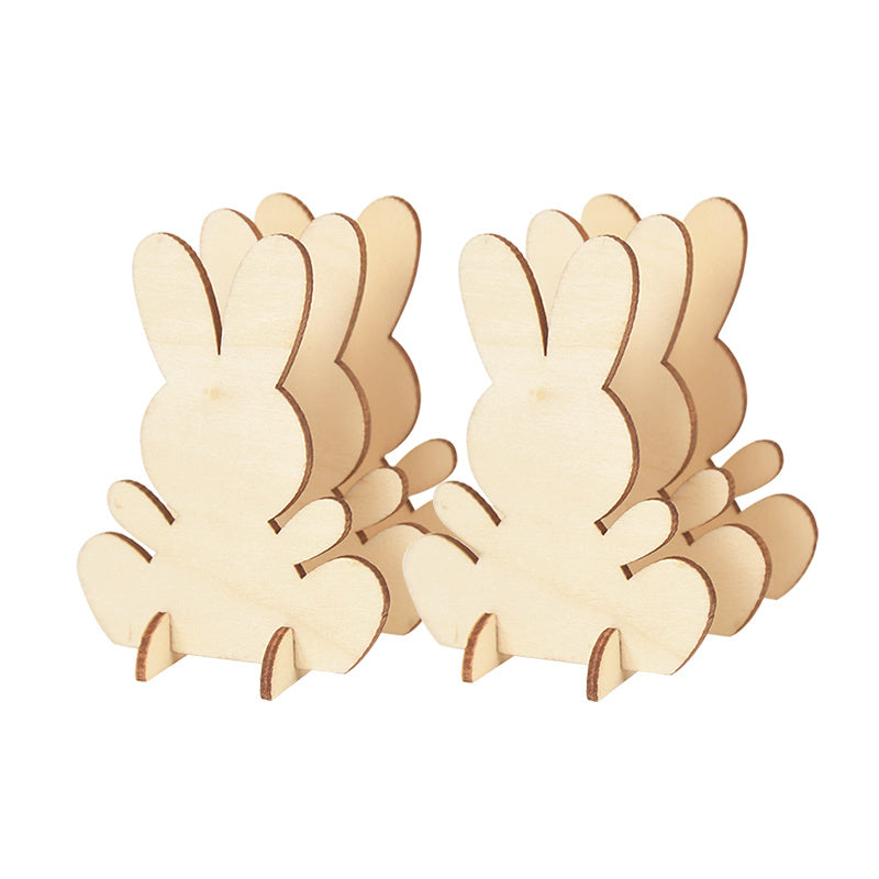 Laser Engraving Laser Wood Chip Rabbit 3D Stereoscopic Ornament - Cindi Book