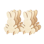 Laser Engraving Laser Wood Chip Rabbit 3D Stereoscopic Ornament - Cindi Book