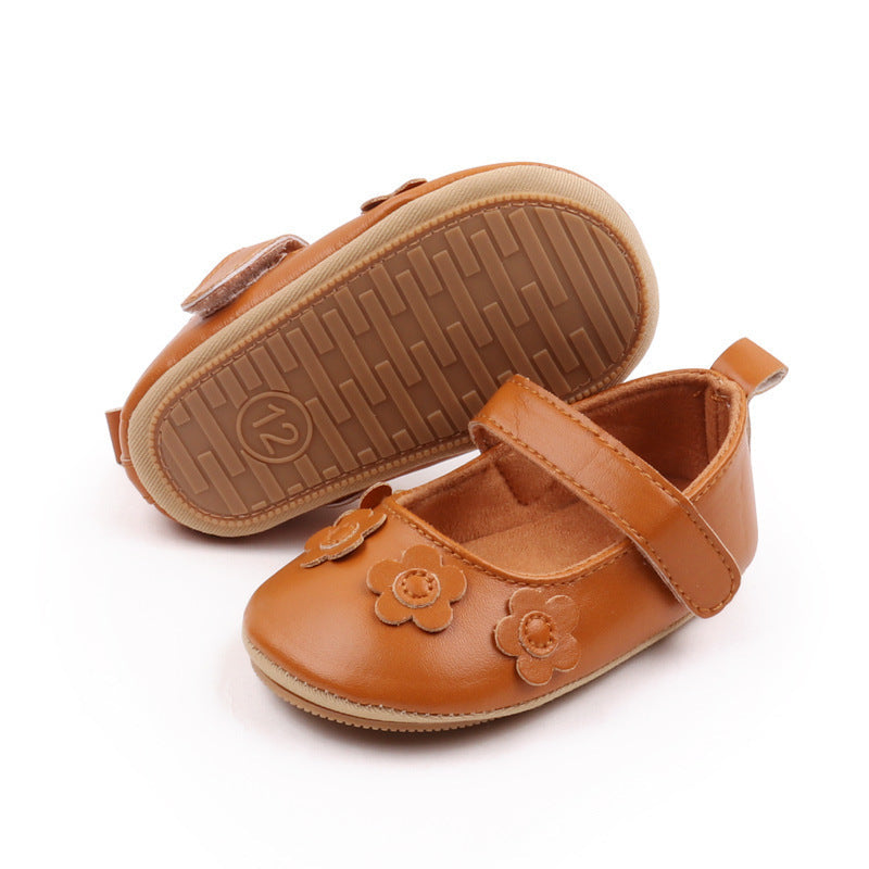 Flower Baby Soft Bottom Non-slip Toddler Shoes - Cindi Book