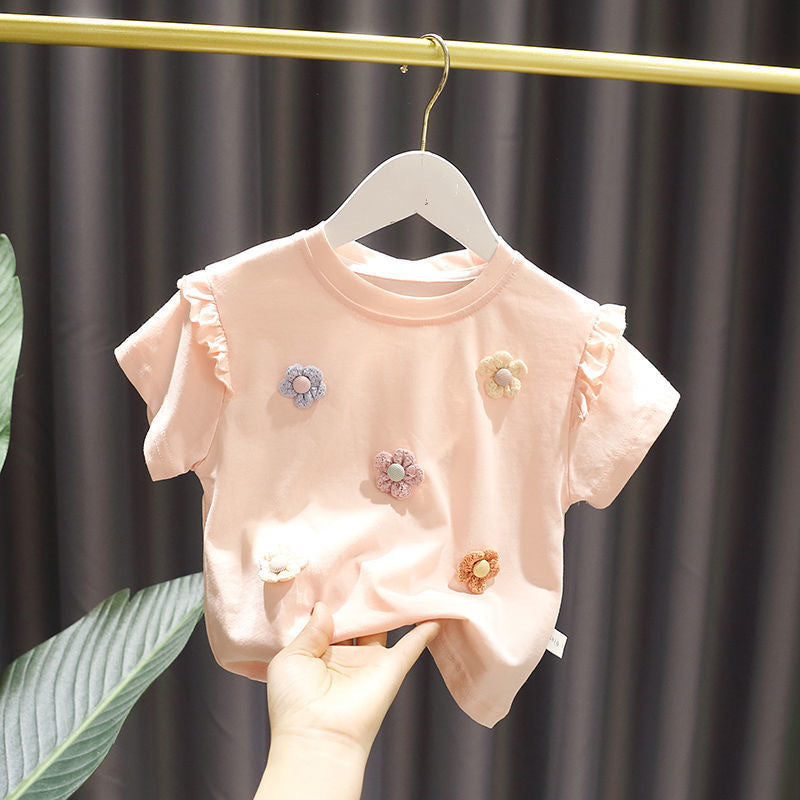 Thin Children's Summer Clothing Baby Summer Clothing Top - Cindi Book