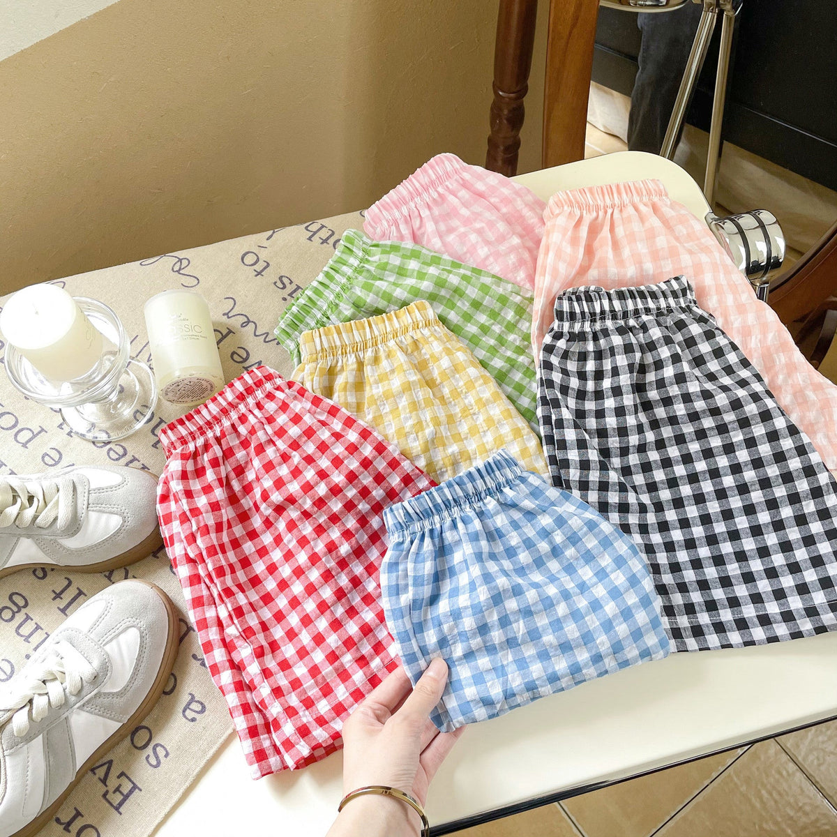 Fashion Personality Girls' Shorts Versatile Lattice - Cindi Book