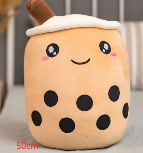 Cute Fruit Drink Plush Stuffed Soft Strawberry Milk Tea Plush Boba Tea Cup Toy Bubble Tea Pillow Cushion Kids Gift - Cindi Book