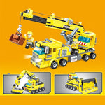 Construction Vehicle Assembly Building Block Toy Car Set - Cindi Book