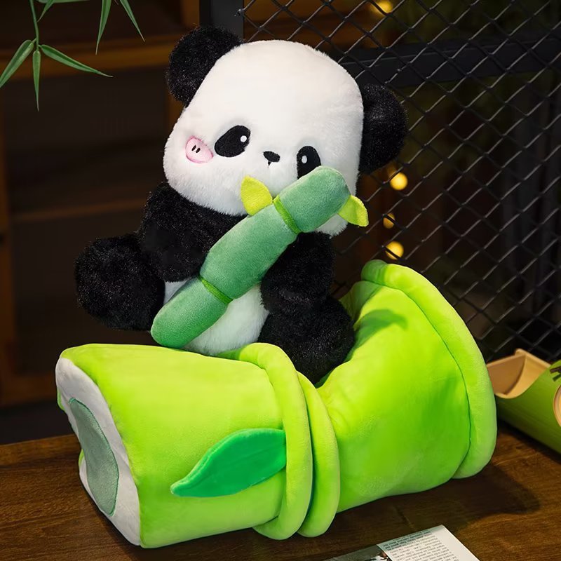 Bamboo Tube Simulation Panda Doll - Cindi Book